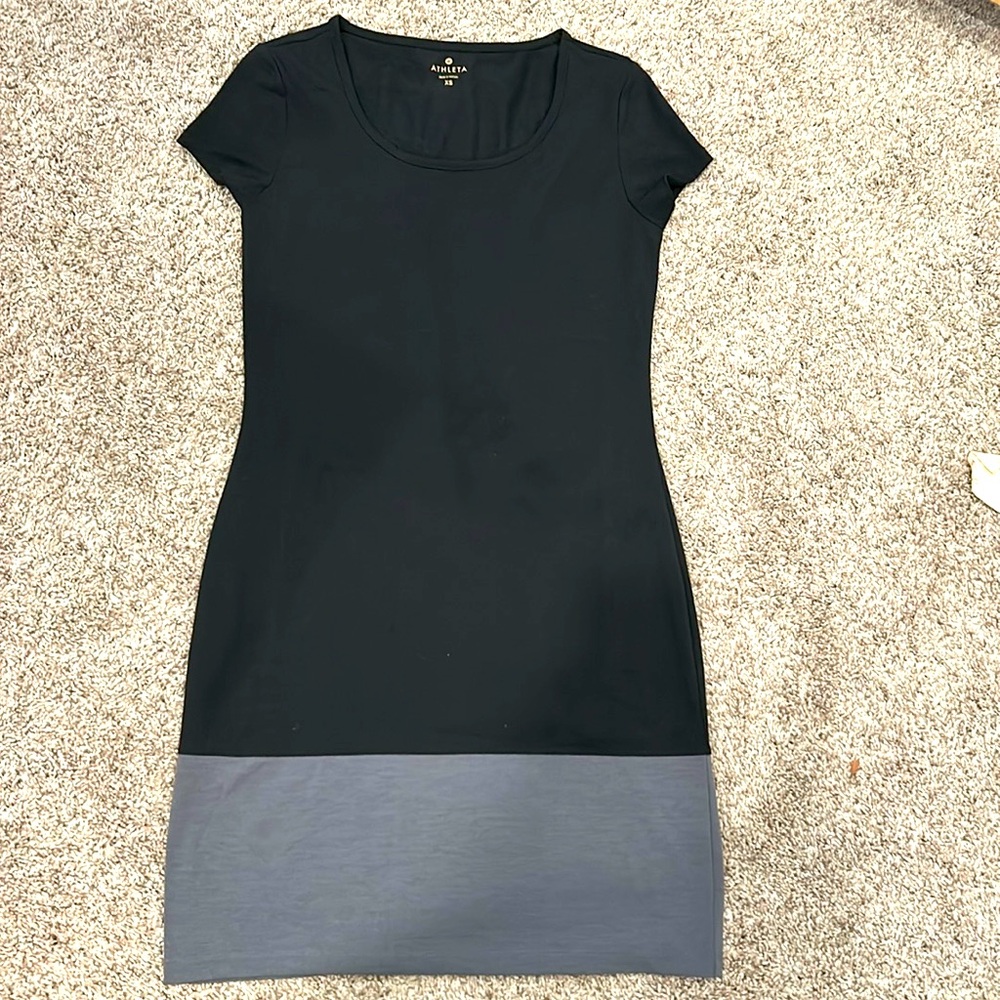 Athleta colorblock mini dress